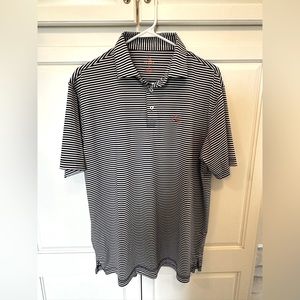Rhoback stripped golf polo